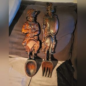 Vintage Wooden spoon and fork